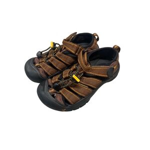 KEEN Waterproof Brown Sandals Toddler Size 2 Hook & Loop Water‎ Shoes